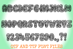 Zebra Cartoon Animal Print Handwriting Alphabet Lettering Product Image 2