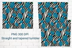 Tumbler sublimation pumkin zebra print wrap 20 Oz Product Image 2