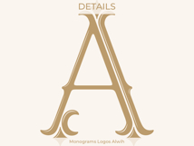 A Monogram Logo, Elegant Initial Monogram Product Image 2