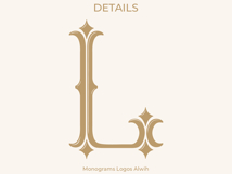 L Monogram Logo, Elegant Initial Monogram Product Image 4