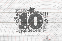 Ten Cutting File SVG DXF Product Image 1