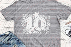 Ten Cutting File SVG DXF Product Image 3