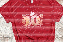Ten Cutting File SVG DXF Product Image 5