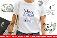 Zen Botanical Quote Sublimation Product Image 1