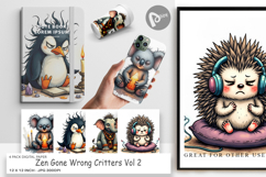 Digital Paper Zen Fail Critters Product Image 1