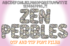 Zen Pebbles Stone Lettering ABC Font Type by Squeeb Creative