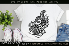 Zentangle Fish SVG PNG Mandala Fish Art Fishing Camping SVG Product Image 4