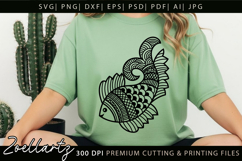 Zentangle Fish SVG PNG Mandala Fish Art Fishing Camping SVG Product Image 8