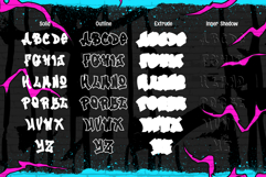 Zero Blast | Bold Handwritten Graffiti Webfont for Urban Product Image 4