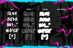 Zero Blast | Bold Handwritten Graffiti Webfont for Urban Product Image 5