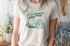Funny Easter Raccoon SVG - Zero Bunny Energy Cute Animal PNG Product Image 2