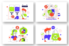10 Zero Waste Grocery Store Illustration Product Image 3
