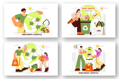 9 Zero Waste Lifestyle Illustration Product Image 2