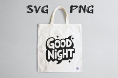 Good night quote Svg Png Product Image 1