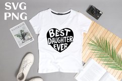 Best daughter ever quote Svg Png Product Image 3