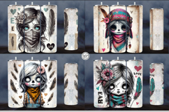 4 Zombie Doll Tumbler Wrap Sublimations, 20 oz Product Image 2