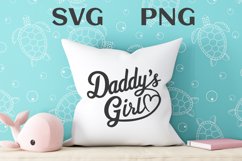 Daddy&#039;s girl quote Svg Png Product Image 3