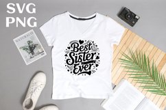 Best sister ever quote Svg Png Product Image 2
