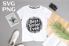 Best sister ever quote Svg Png Product Image 2