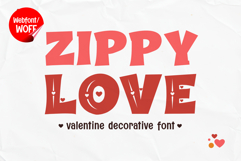 Zippy Love | Decorative Valentine Webfont for Sweet Websites Product Image 1