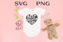 Best daughter ever quote Svg Png Product Image 1