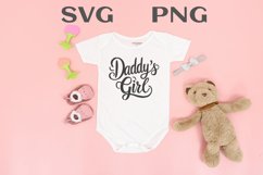 Daddy&#039;s girl quote Svg Png Product Image 2