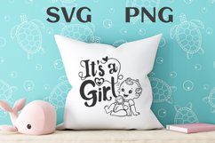 It&#039;s a girl quote Svg Png Product Image 2