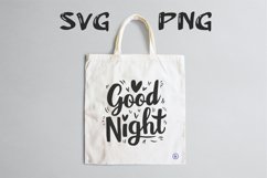 Good night quote Svg Png Product Image 2