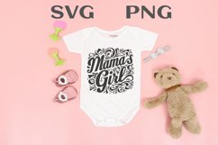 Mama&#039;s girl quote Svg Png Product Image 1
