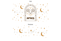 Zodiac 40oz tumbler wrap SVG featuring celestial and astrology-inspired artwork, suitable for customizing handled tumblers with Cricut and Silhouette using ready-to-use SVG, PNG, EPS, and DXF files.