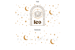 Zodiac 40oz tumbler wrap SVG featuring celestial and astrology-inspired artwork, suitable for customizing handled tumblers with Cricut and Silhouette using ready-to-use SVG, PNG, EPS, and DXF files.