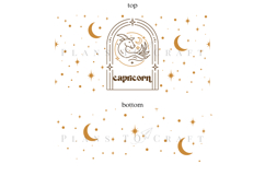 Zodiac 40oz tumbler wrap SVG featuring celestial and astrology-inspired artwork, suitable for customizing handled tumblers with Cricut and Silhouette using ready-to-use SVG, PNG, EPS, and DXF files.