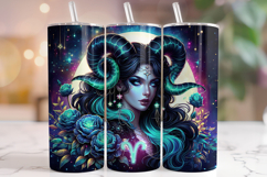 Aries Tumbler Wrap, Zodiac Tumbler, Astrology Tumbler PNG Product Image 1