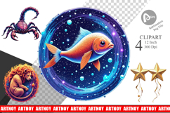 Zodiac Babies Clipart Product Image 1