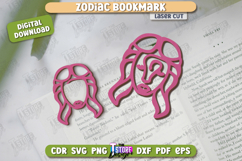 Zodiac Bookmark Laser Cut | Virgo | Astrology | CNC File Product Image 1