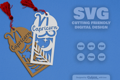 Zodiac Bookmark Laser Cut SVG Product Image 1