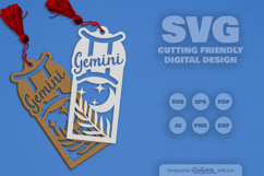 Zodiac Bookmark Laser Cut SVG Product Image 2