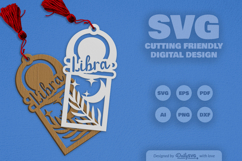 Zodiac Bookmark Laser Cut SVG Product Image 2