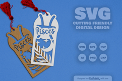 Zodiac Bookmark Laser Cut SVG Product Image 1