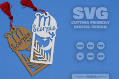 Zodiac Bookmark Laser Cut SVG Product Image 2