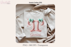 Faux yarn Zodiac PNG Bundle | 12 Zodiac Signs | Astrology Product Image 5