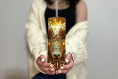 Aries Tumbler Wrap | Zodiac 20 oz PNG Design | Space d2 Product Image 3