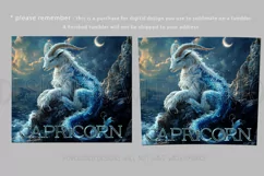 Capricorn Tumbler Wrap | Zodiac 20 oz PNG Design | Space d2 Product Image 2