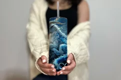 Capricorn Tumbler Wrap | Zodiac 20 oz PNG Design | Space d2 Product Image 3