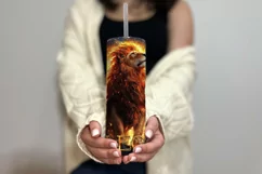 Leo Tumbler Wrap | Zodiac 20 oz PNG Design | Space d2 Product Image 3
