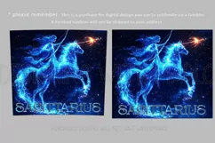 Sagittarius Tumbler Wrap | Zodiac 20 oz PNG Design | Space 2 Product Image 2