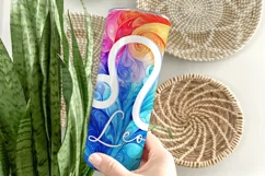 Leo Tumbler Wrap | Zodiac 20 oz PNG Design | Space d3 Product Image 3