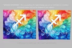 Sagittarius Tumbler Wrap | Zodiac 20 oz PNG Design | Space 3 Product Image 2