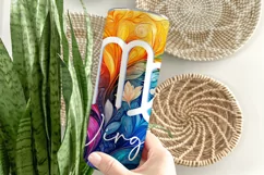 Virgo Tumbler Wrap | Zodiac 20 oz PNG Design | Space d3 Product Image 3
