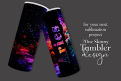 Zodiac Tumbler Wrap, Astrology Tumbler Wrap, Space Aries Product Image 2